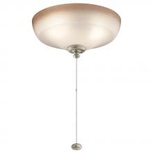  380013MUL - Large Bowl LED Light Kit Pine Bark Glass Multiple