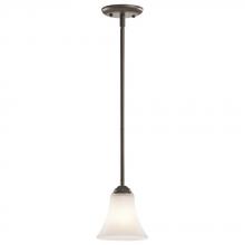  43511OZL18 - Keiran™ 6" 1 Light Mini Pendant with LED Bulb Olde Bronze®