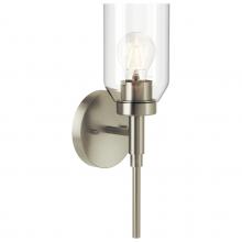  55183NI - Madden 14.75 Inch 1 Light Wall Sconce with Clear Glass in Brushed Nickel