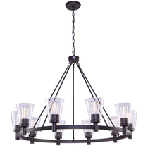  AC10760OB - Clarence 10-Light Chandelier