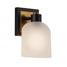  AC11691BB - Lyndon Collection 1-Light Bathroom Sconce Black and Brushed Brass
