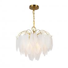  AC11780BR - Alessia Collection 4-Light Chandelier Brushed Brass
