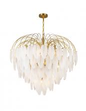  AC11783BR - Alessia Collection 24-Light Chandelier Brushed Brass