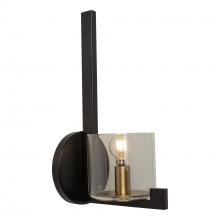 AC11820BB - Salinas Collection 1-Light Sconce, Black and Brass