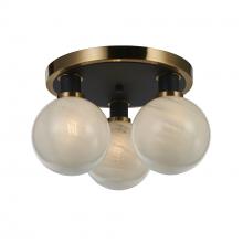  AC11873SW - Gem Collection 3-Light Pendant Black and Brushed Brass