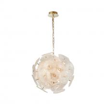  AC11960BR - Bloom Collection 18-Light 19.5" Chandelier Brass