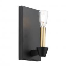  AC11981BB - Notting Hill Collection 1-Light Sconce Black and Brushed Brass