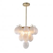  AC11992WH - Globo Collection 5-Light Chandelier Brass