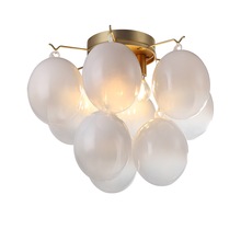  AC11993WH - Globo Collection 4-Light Semi-Flush Mount Brass