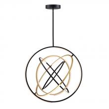  AC6746BB - Trilogy Collection Integrated LED 32 in. Pendant, Black and Gold