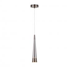  AC6821SM - Sunnyvale Collection 1-Light Pendant Pearl Black and Smoke