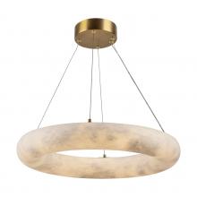  AC7468BR - Camila Collection 1-Light 19" Chandelier Brushed Brass