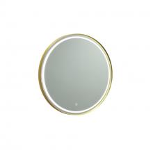  AM351 - Reflections Collection Round Bathroom Mirror Brushed Brass