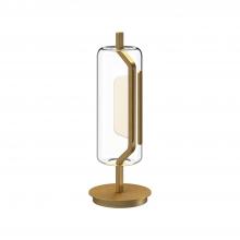  TL28518-BG - Hilo 18-in Brushed Gold LED Table Lamp