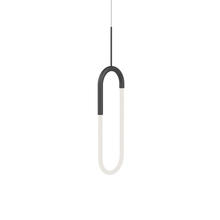  PD95108-BK - Huron 8-in Black LED Pendant