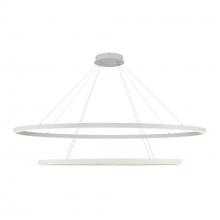  CH79253-WH - Ovale 2 Layer White LED Chandelier