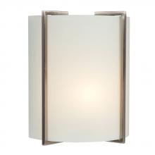  212510BN/WH2P13 - Wall Sconce - in Brushed Nickel finish with Satin White Glass