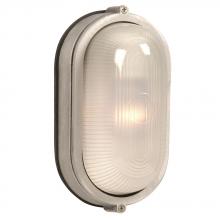  L305114SA007A2 - LED Outdoor Cast Aluminum Marine Light - in Satin Aluminum finish with Frosted Glass (Wall or Ceilin