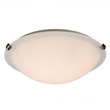  L680116WP031A1 - LED Flush Mount Ceiling Light - in Pewter finish with White Glass