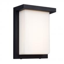  L325701BK - LED Outdoor Wall Mount Light Fixture with White Acrylic Lens