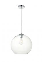  LD2216C - Baxter 1 Light Chrome Pendant with Clear Glass