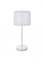  LD4075T10WH - Exemplar 1 Light White Table Lamp