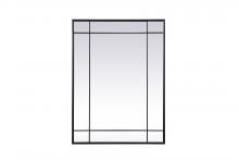  MR3A3040BLK - French Panel Wall Mirror 30x40 Inch in Black