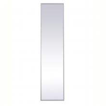 MR41460S - Metal Frame Rectangle Mirror 14 Inch in Silver