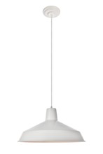  LD5022D16WH - Penrose Collection Pendant D15.9 H8.8 Lt:1 Glossy frosted white Finish