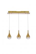  3803D24SG - Amherst 24 Inch LED Pendant in Satin Gold