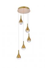  3805D14SG - Amherst 14.5 Inch LED Pendant in Satin Gold