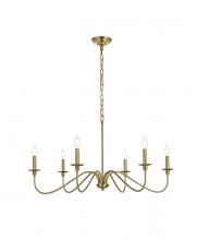  LD5006D36SG - Rohan 36 Inch Chandelier in Satin Gold