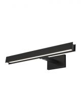  SLPC11830B - The Bau 18-inch Damp Rated 1-Light Integrated Dimmable LED Picture Light in Nightshade Black