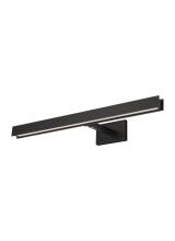  SLPC11930B - The Bau 24-inch Damp Rated 1-Light Integrated Dimmable LED Picture Light in Nightshade Black
