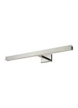  SLPC12030N - The Bau 30-inch Damp Rated 1-Light Integrated Dimmable LED Picture Light in Polished Nickel