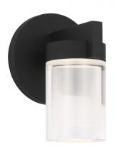  KWWS19927B - The Esfera Small Damp Rated 1-Light Integrated Dimmable LED Wall Sconce in Nightshade Black