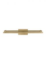  SLPC11530NB - The Kal 18-inch Damp Rated 1-Light Integrated Dimmable LED Picture Light in Natural Brass