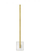 700WSKLE30NBNB-LED930 - The Klee 30-inch Damp Rated 1-Light Integrated Dimmable LED Wall Sconce in Natural Brass