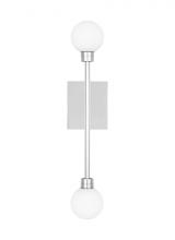  700WSMRAN-LED927-277 - The Mara Damp Rated 2-Light Integrated Dimmable LED Wall Sconce in Polished Nickel