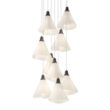  131102-SKT-LONG-10-SH1987 - Mobius 9-Light Pendant