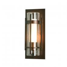  305896-SKT-75-ZS0654 - Torch  Seeded Glass Small Outdoor Sconce
