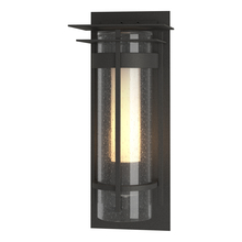  305996-SKT-20-ZS0654 - Torch  Seeded Glass Small Outdoor Sconce with Top Plate