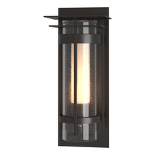  305997-SKT-14-ZS0655 - Torch  Seeded Glass with Top Plate Outdoor Sconce