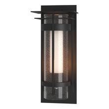  305999-SKT-80-ZS0664 - Torch  Seeded Glass XL Outdoor Sconce with Top Plate