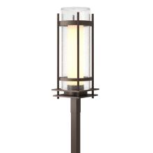  345897-SKT-75-ZS0684 - Torch  Seeded Glass Outdoor Post Light