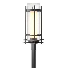  345897-SKT-80-ZS0684 - Torch  Seeded Glass Outdoor Post Light