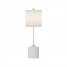  TL418726WHIL - Issa 26-in White/Ivory Linen 1 Light Table Lamp