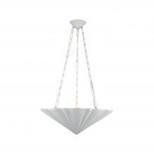  CH352323AW - Martine 23-in Antique White 3 Lights Chandeliers