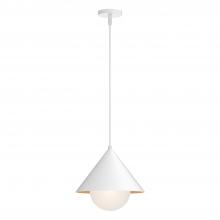  PD485214WHOP - Remy 14-in White/Opal Glass 1 Light Pendant