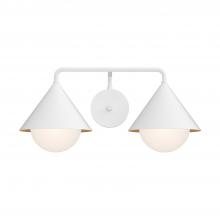 VL485221WHOP - Remy 21-in White/Opal Glass 2 Lights Vanity